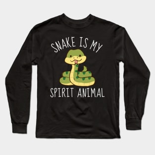 Snake Is My Spirit Animal Cute Long Sleeve T-Shirt